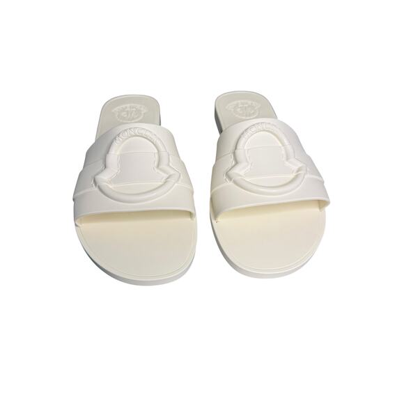 Moncler NIB Mon Ligo Slides in White Size 39 - Picture 6 of 14